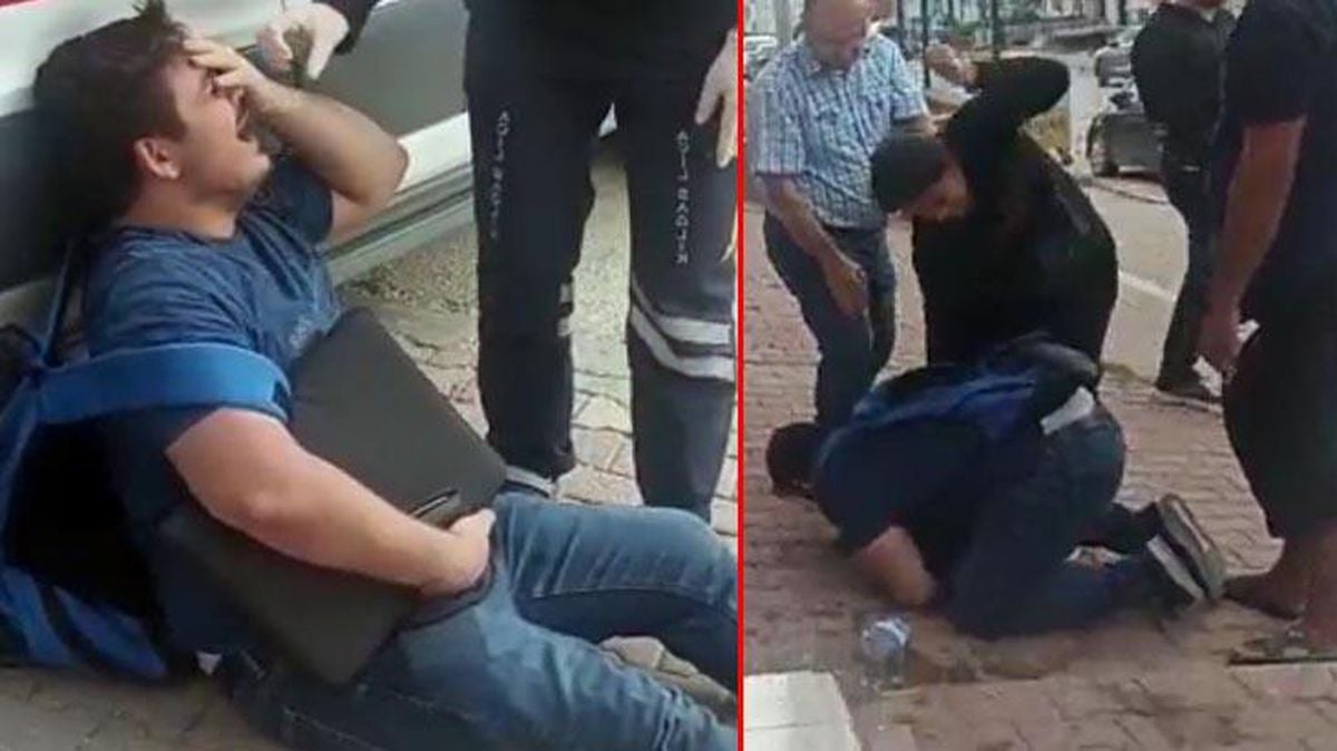 Erkek hemşire, boşanma aşamasındaki karısı ve kayınvalidesi tarafından sokak ortasında dövüldü