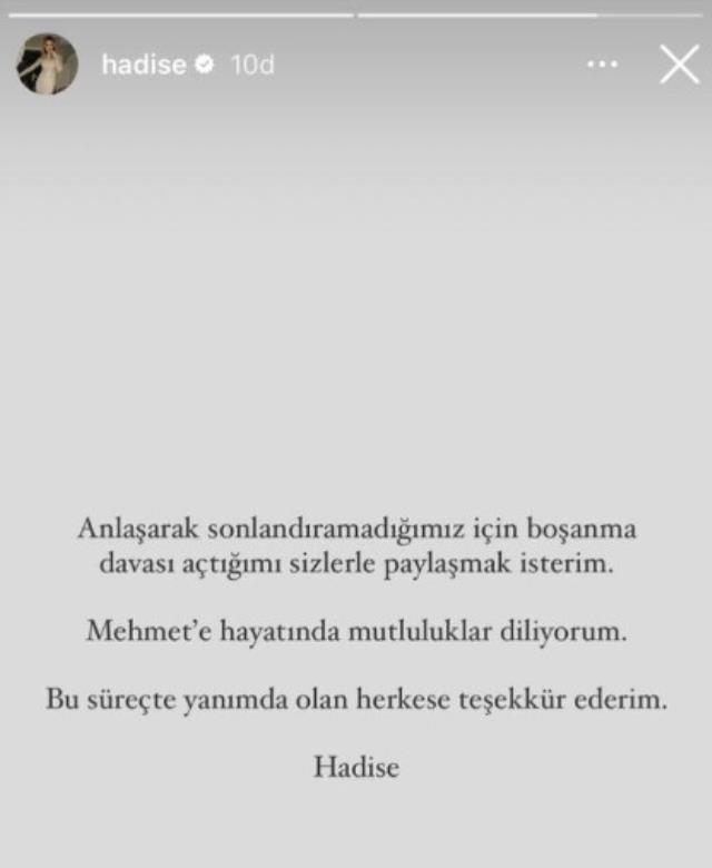 Hadise boşanıyor mu? Hadise neden boşanıyor? Hadise Mehmet Dinçerler ayrılık sebebi ne?