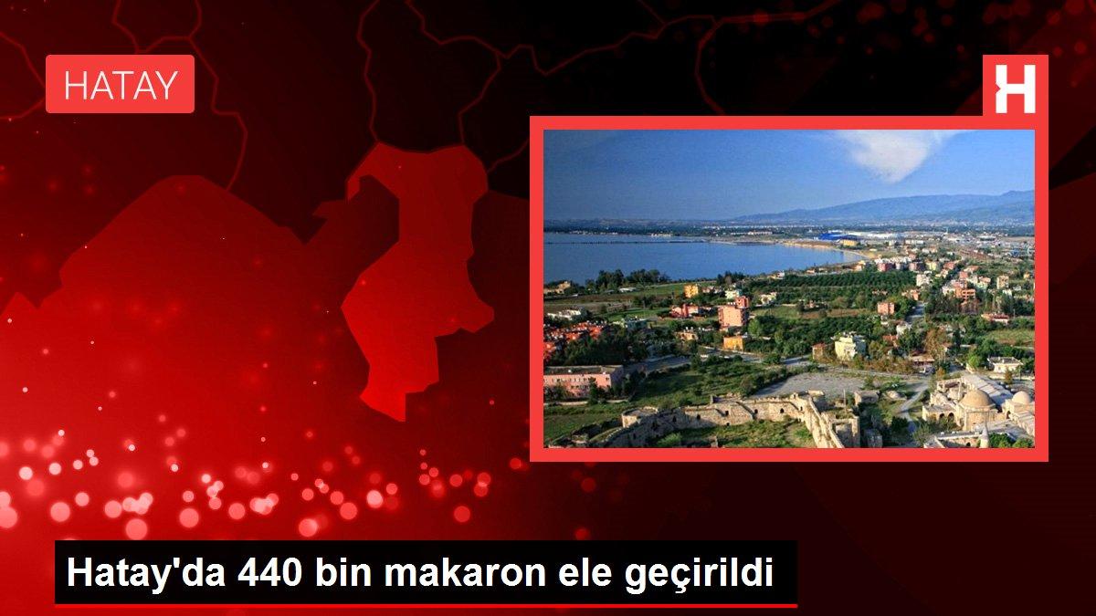 Hatay gündem haberleri | Hatay'da 440 bin makaron ele geçirildi