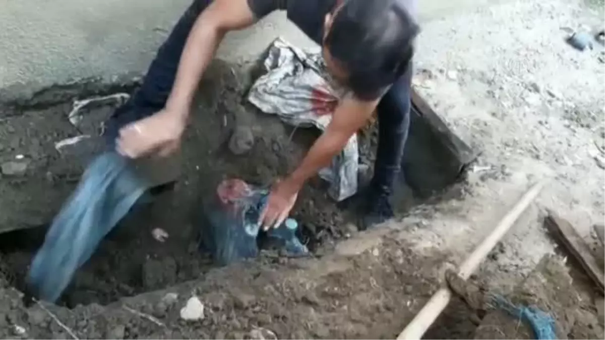İnşaat halindeki evde 2 bin 100 litre sahte içki ele geçirildi