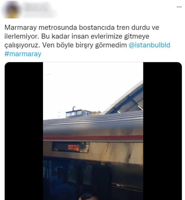 Marmaray metrosunda arıza! Seferler tek yönlü gecikmeli yapılıyor, duraklarda yoğunluk var