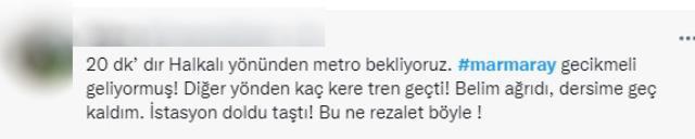 Marmaray metrosunda arıza! Seferler tek yönlü gecikmeli yapılıyor, duraklarda yoğunluk var
