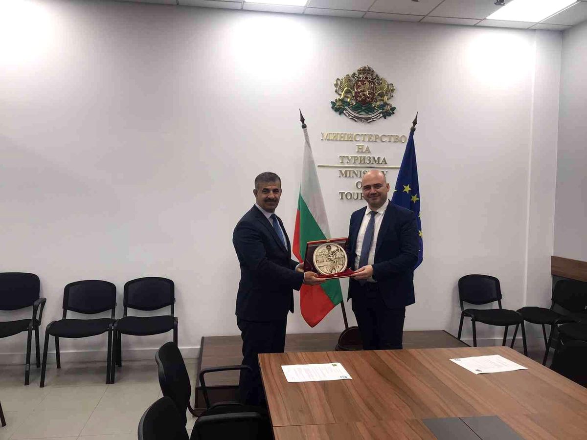 Rektör Çiftçi, Bulgaristan Turizm Bakanı İlin Dimitrov'u ziyaret etti