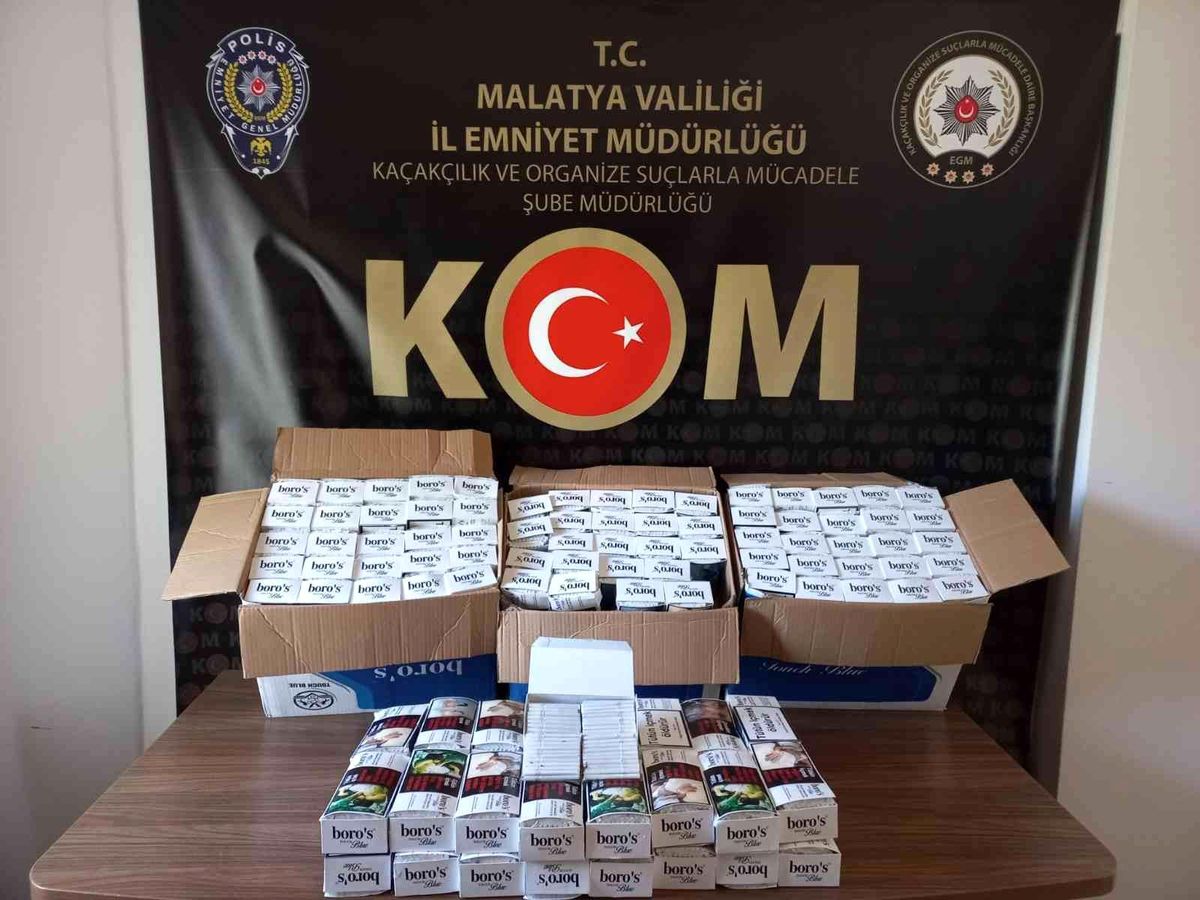 Malatya 3. sayfa haberi | Malatya'da 186 bin kaçak makaron ele geçirildi