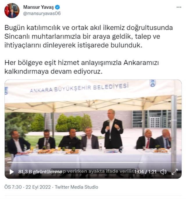 Mansur Yavaş'ın 'Siz de oturun' diyen vatandaşla diyaloğu muhtarlardan alkış aldı: Mahkemede ayakta ifade verilir