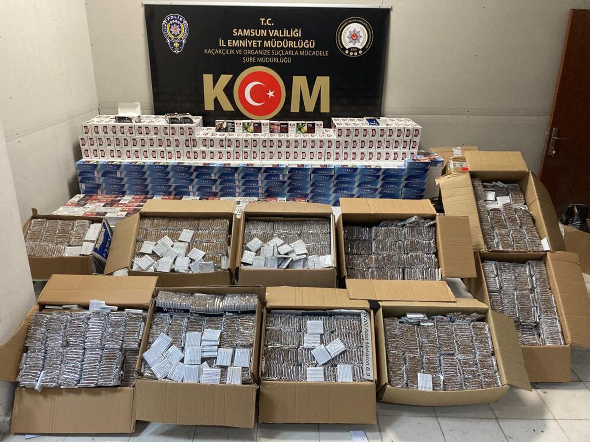 Samsun gündem haberi | Samsun'da 293 bin 700 filtreli sigara kağıdı ele geçirildi
