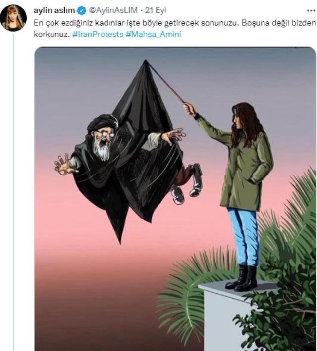 ÜNLÜ İSİMLERDEN BAŞÖRTÜ YASAĞINA UYMADIĞI İÇİN ÖLDÜRÜLEN 'MAHSA AMİNİ' PAYLAŞIMI! ÜNLÜ İSİMLERDEN BAŞÖRTÜ YASAĞINA UYMADIĞI İÇİN ÖLDÜRÜLEN 'MAHSA AMİNİ' PAYLAŞIMI!