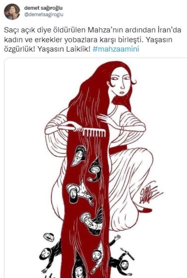 ÜNLÜ İSİMLERDEN BAŞÖRTÜ YASAĞINA UYMADIĞI İÇİN ÖLDÜRÜLEN 'MAHSA AMİNİ' PAYLAŞIMI! ÜNLÜ İSİMLERDEN BAŞÖRTÜ YASAĞINA UYMADIĞI İÇİN ÖLDÜRÜLEN 'MAHSA AMİNİ' PAYLAŞIMI!