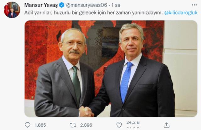 CHP lideri Kılıçdaroğlu 'Benimle misiniz?' diye sordu! İmamoğlu ve Yavaş'tan yanıt gecikmedi