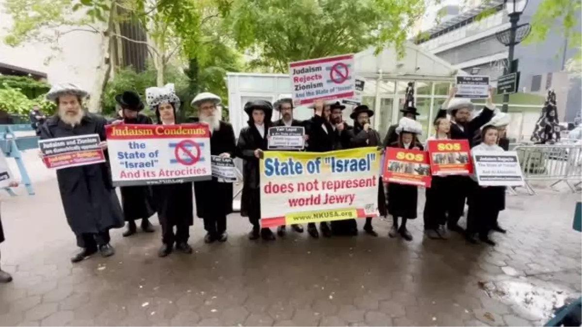 İsrail Başbakanı Lapid, BM Genel Merkezi önünde protesto edildi