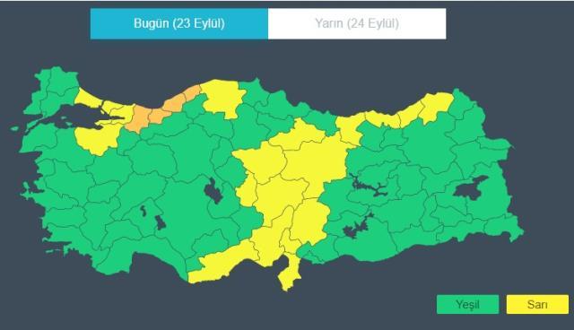 Meteoroloji'den 23 ile turuncu ve sarı uyarı! Sel ve su baskınları yaşanabilir