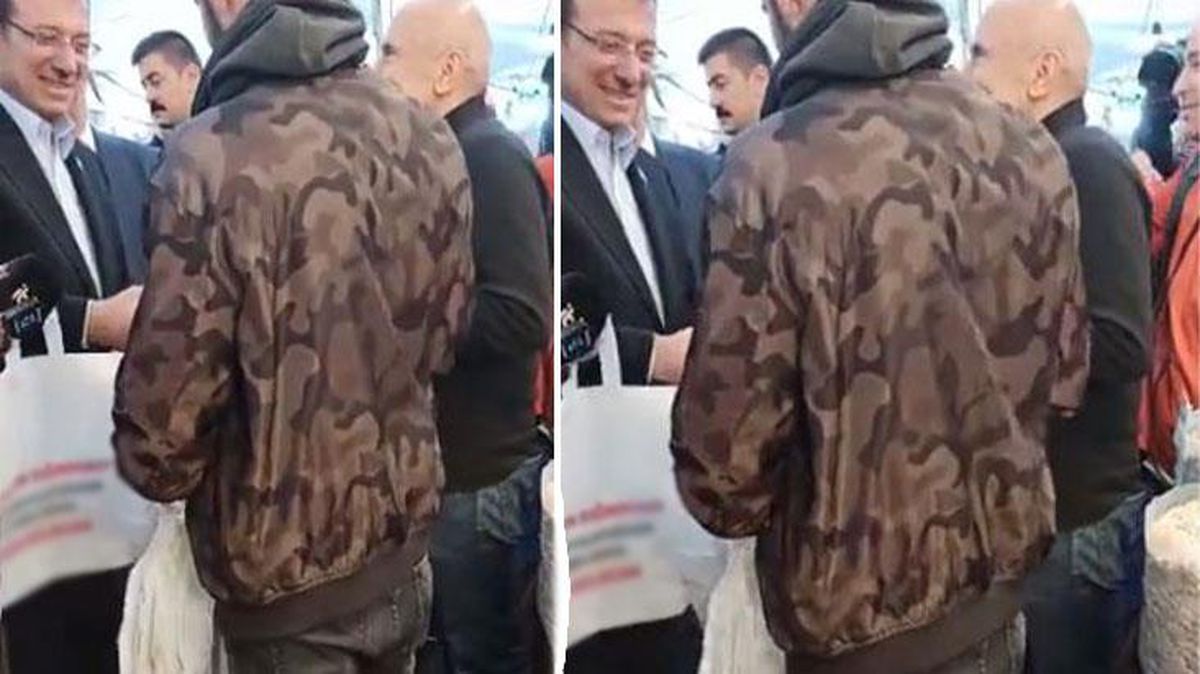 Zafer Partililerin İBB Başkanı İmamoğlu'na hediye ettiği çantanın üzerindeki yazı hemen göze çarptı