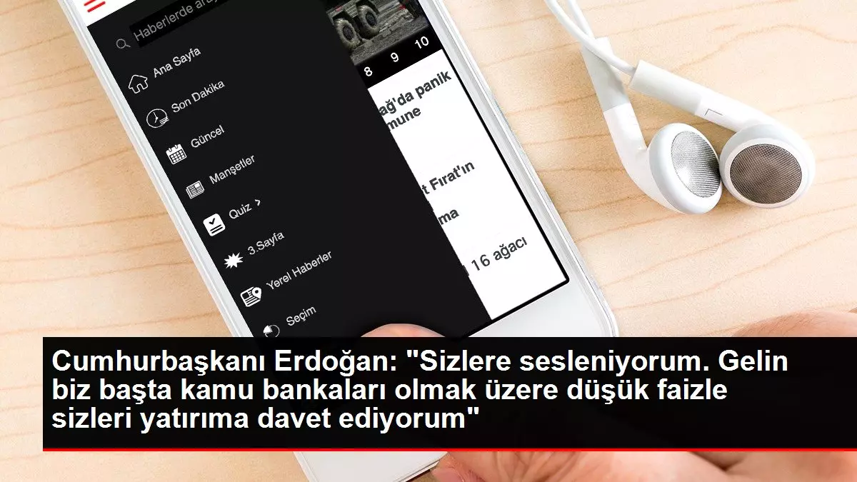 Cumhurbaşkanı Erdoğan: 'Sizlere sesleniyorum. Gelin biz başta kamu bankaları olmak üzere düşük faizle sizleri yatırıma davet ediyorum'