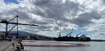 Hatay haberleri | İskenderun Limanı'nda batan gemideki 63 ton yakıt boşaltıldı