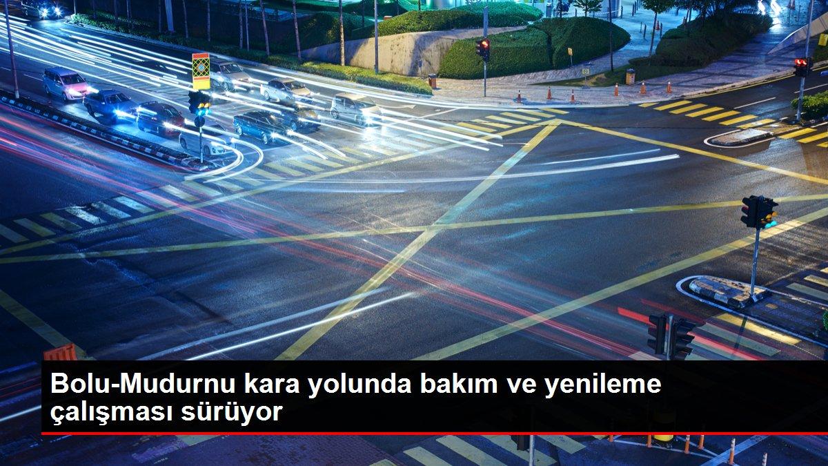 Bolu-Mudurnu kara yolunda bakım ve yenileme çalışması sürüyor