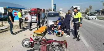Son dakika haber... Bursa'da otomobille elektrikli bisikletin çarpıştığı kazada 1 kişi yaralandı