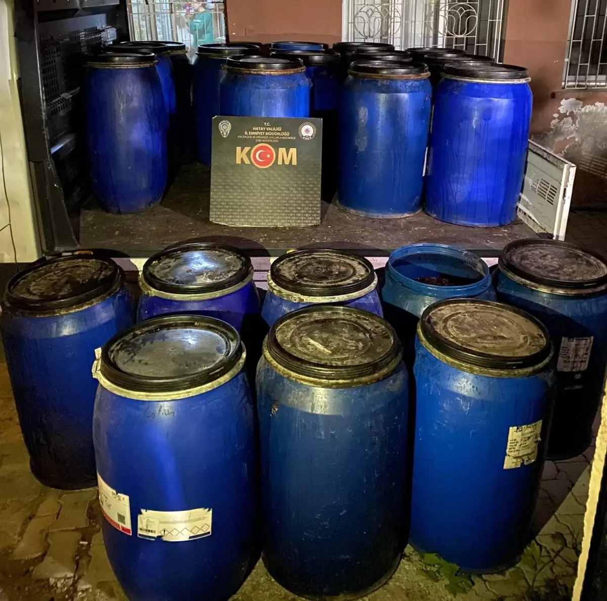 Hatay haber... Hatay'da 3 ton sahte içki ele geçirildi