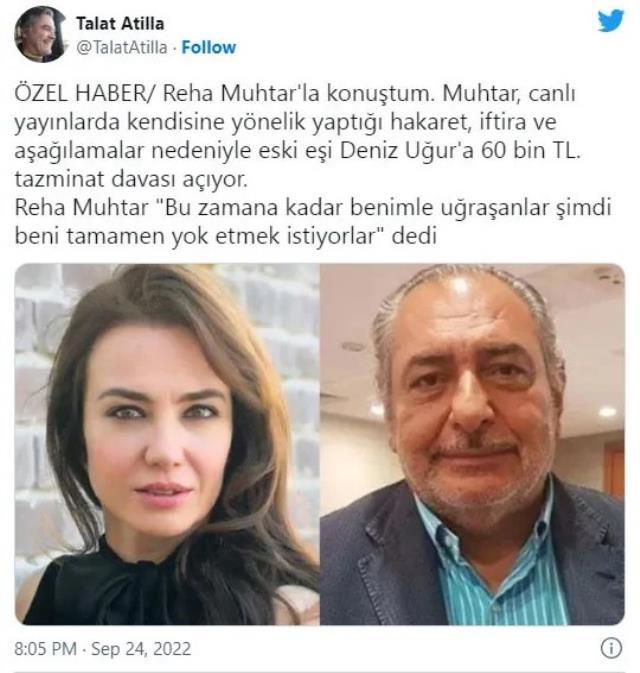 Reha Muhtar... ESKİ EŞE TAZMİNAT DAVASI!