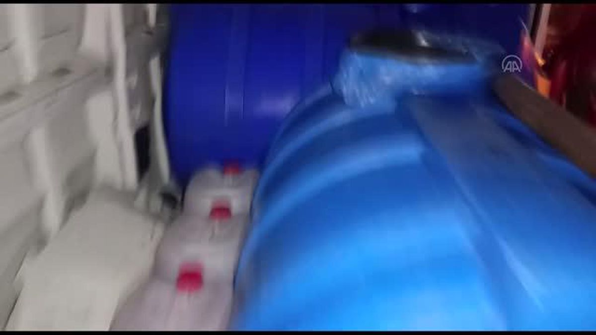 2300 litre kaçak içki ele geçirildi