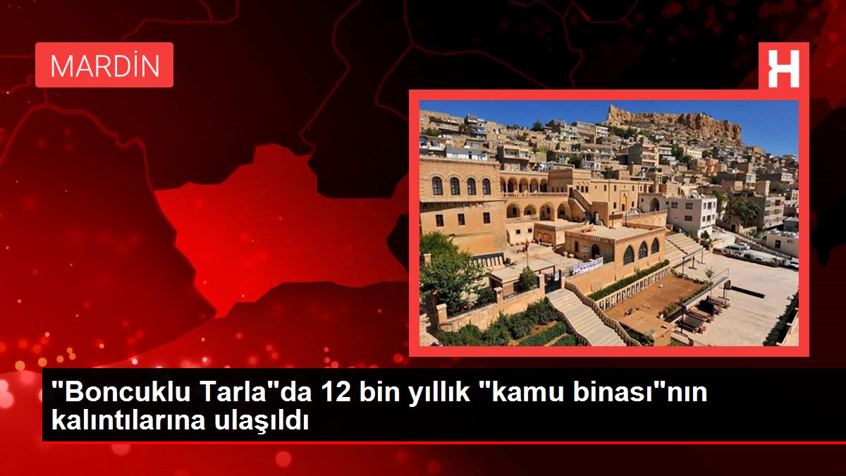'Boncuklu Tarla'da 12 bin yıllık 'kamu binası'nın kalıntılarına ulaşıldı