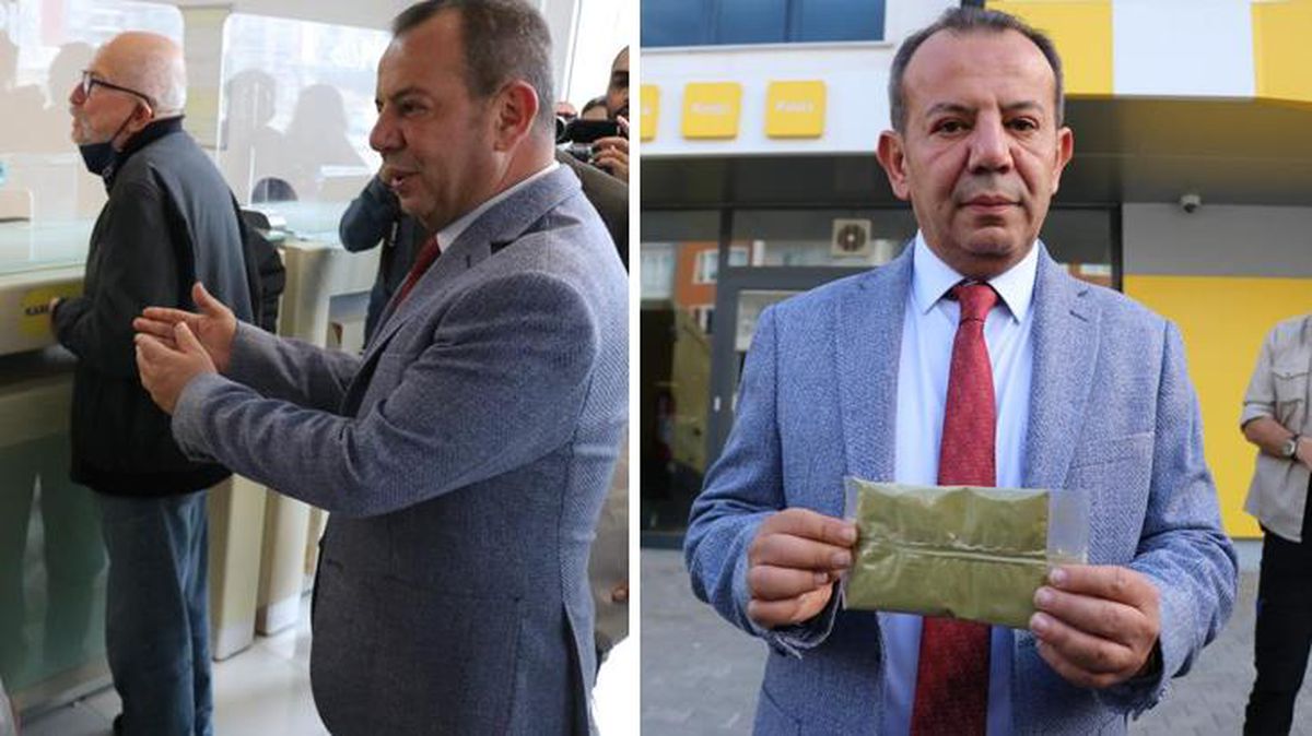 Kendisiyle ilgili yapılan paylaşımlara kıza Tanju Özcan, HDP'ye kına gönderdi