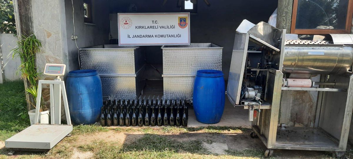 Kırklareli gündem: Kırklareli'nde 1500 litre kaçak içki ele geçirildi