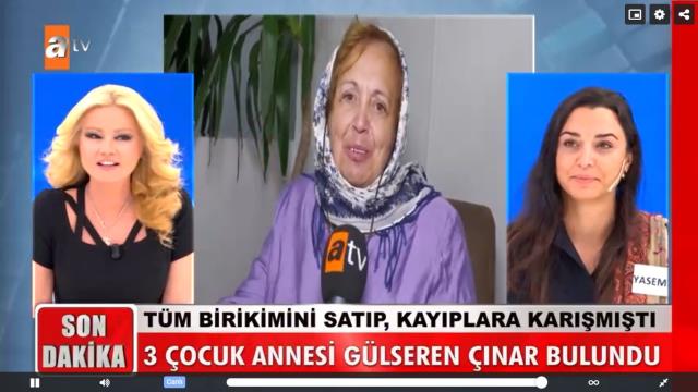 Müge Anlı Gülseren Çınar bulundu mu? Müge Anlı Gülseren Çınar kimdir? 27 Eylül Müge Anlı ne oldu?