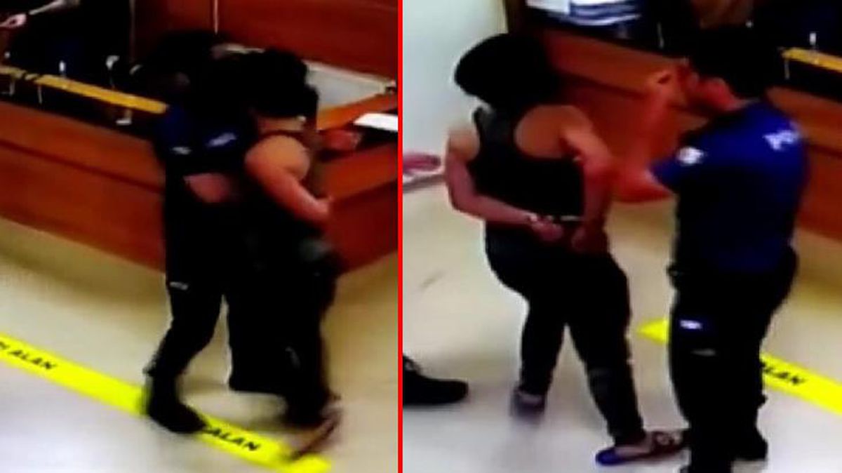 Genç kadın, 'Eve geç geliyorsun' dayağından kendisini kurtaran polise kafa atarak burnunu kırdı