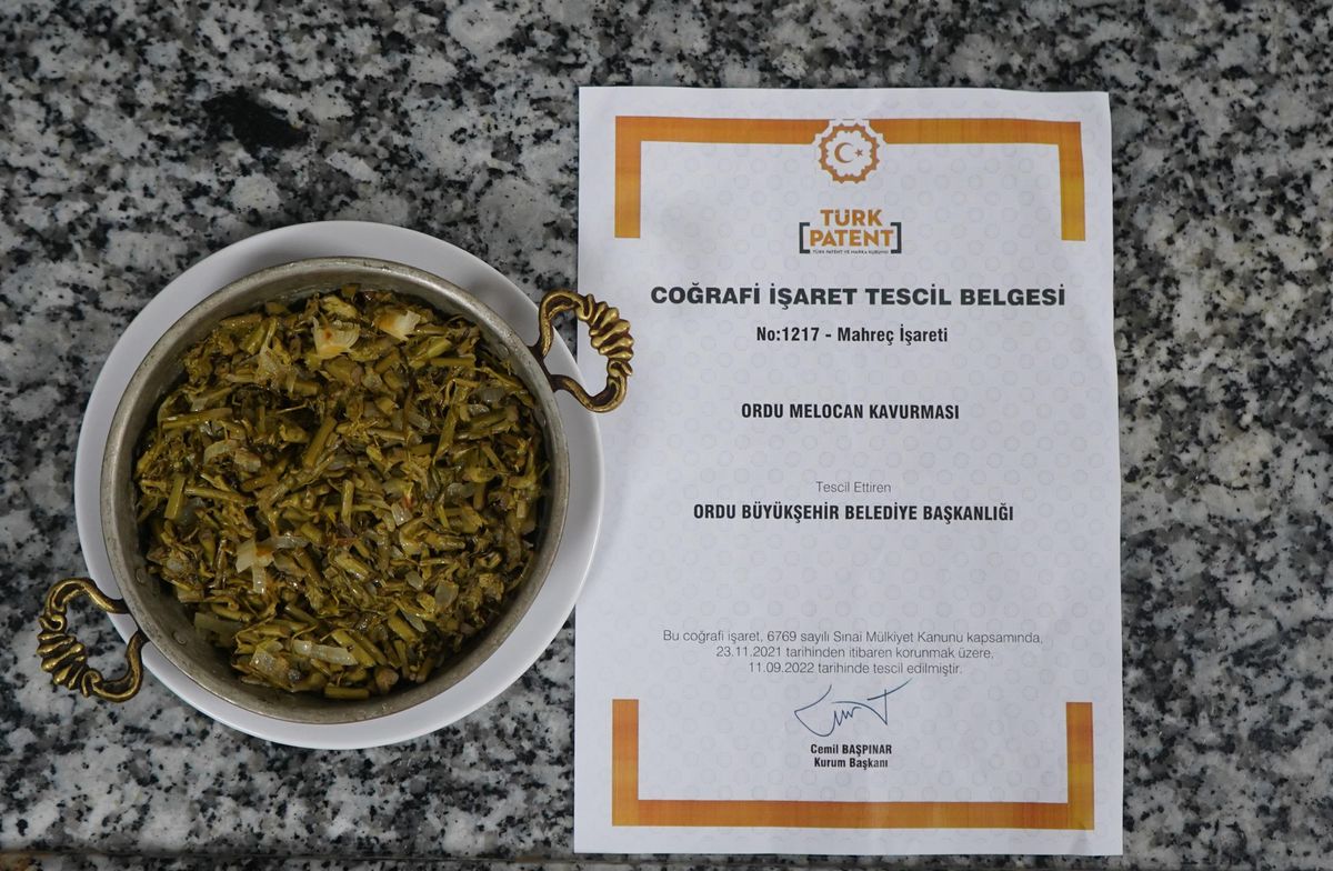 'Ordu melocan kavurması' coğrafi işaretle tescillendi