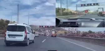 İzmir haber! İzmir'de trafik magandaları, makas attıkları anları böyle kayda aldı