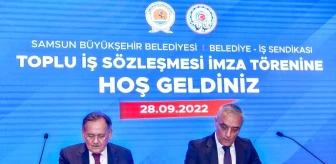 Samsun haberi! Samsun Büyükşehir Belediyesinde toplu iş sözleşmesi imzalandı
