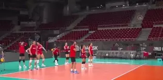 A Milli Kadın Voleybol Takımı Polonya maçı hazırlıklarını tamamladı