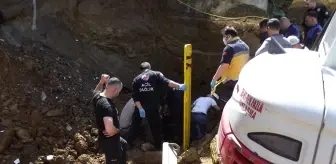 Giresun haberi! Giresun'da kayan toprağın altında kalan işçi kurtarıldı