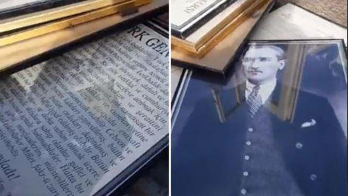 Nevşehir'deki okulda Atatürk portresinin hurdacıya satılmasıyla ilgili soruşturma