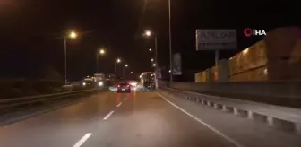 Son Dakika | Sultanbeyli'de trafikte tehlikeli oyun kamerada