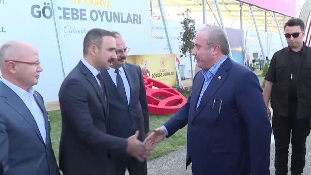 TBMM Başkanı Şentop, 4. Dünya Göçebe Oyunları etkinlik alanını ziyaret etti