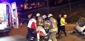 Ümraniye'de refüje çarpan otomobil köprüden aşağıya uçtu! Ölü ve yaralılar var