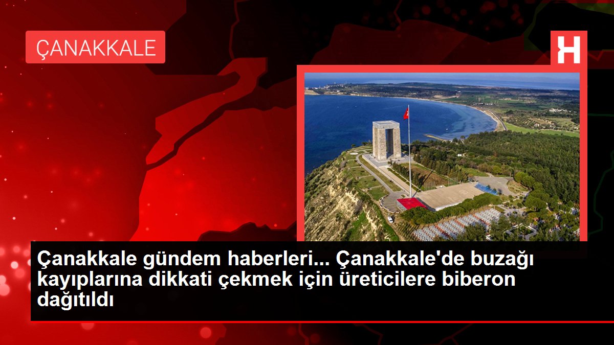 Çanakkale gündem haberleri... Çanakkale'de buzağı kayıplarına dikkati çekmek için üreticilere biberon dağıtıldı
