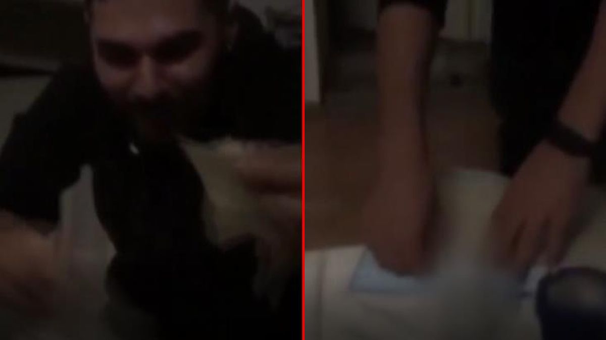 İçki masasında Kur'an-ı Kerim'i yırtıp yaktılar, o anları sosyal medyadan paylaştılar