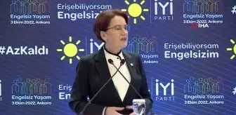 İYİ Parti Genel Başkanı Akşener, engelli vatandaşlarla bir araya geldi