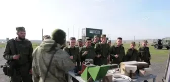 Rusya'da ilan edilen kısmi seferberliğin ardından askere alınanların eğitimi