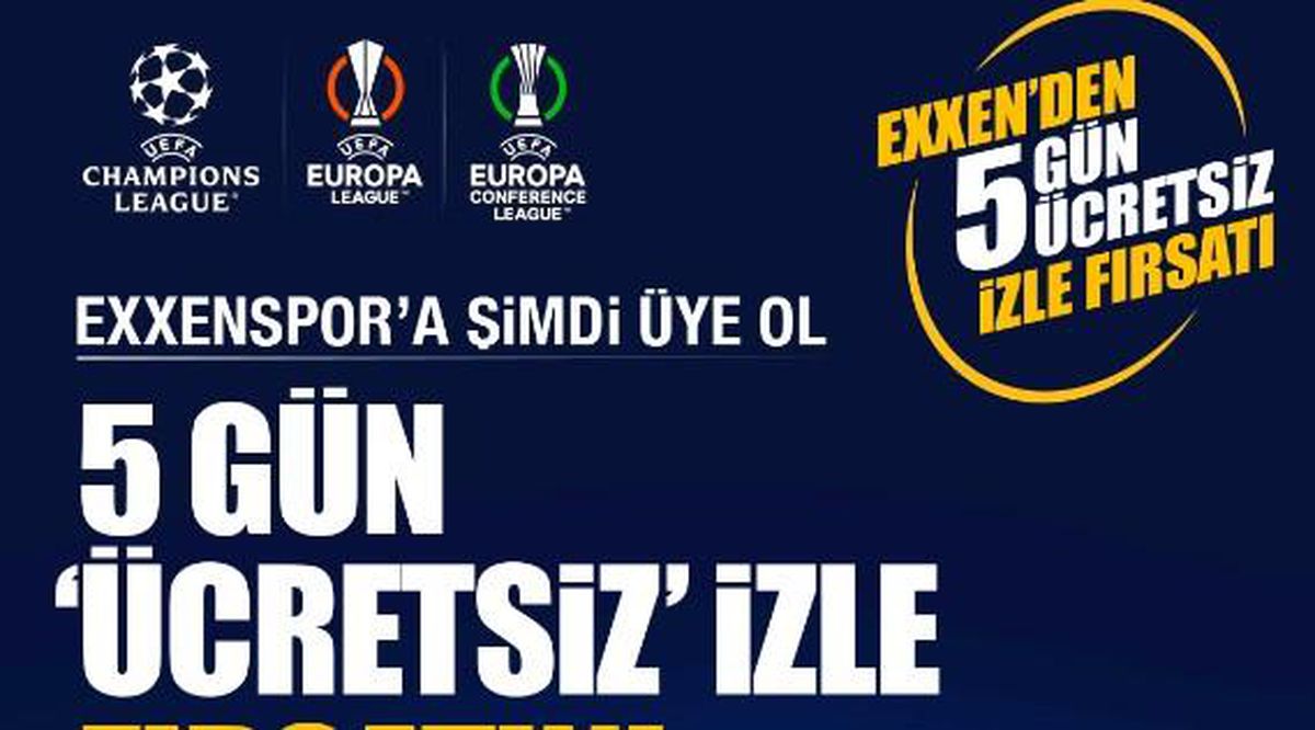 Ücretsiz Exxen izleme! Bedava Exxen üyelik nedir? Ücretsiz Exxen üyeliği! Exxen ücretsiz izleme!