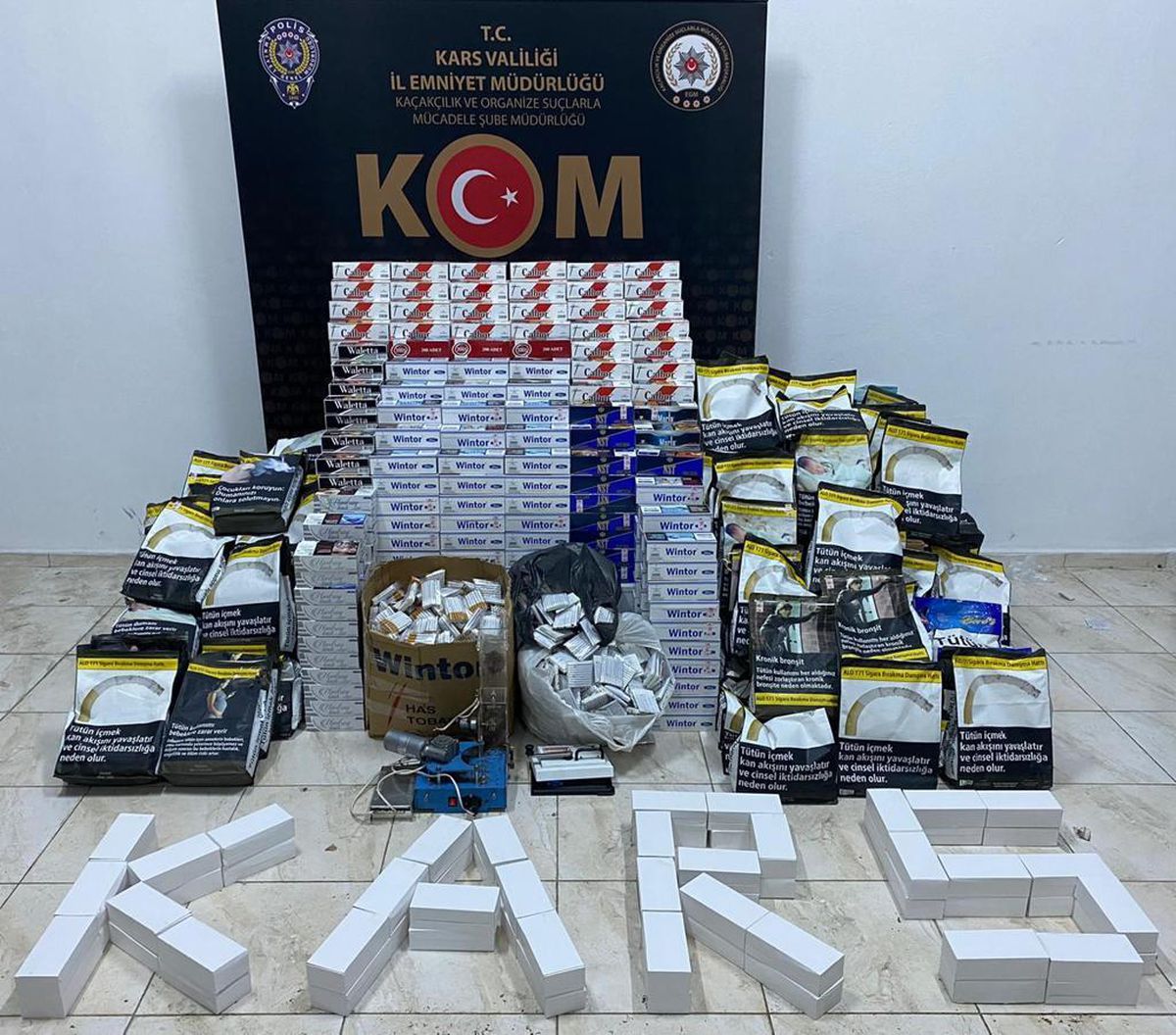 Kars haber | Kars'ta kaçakçılara yönelik operasyonda 30 kişi gözaltına alındı