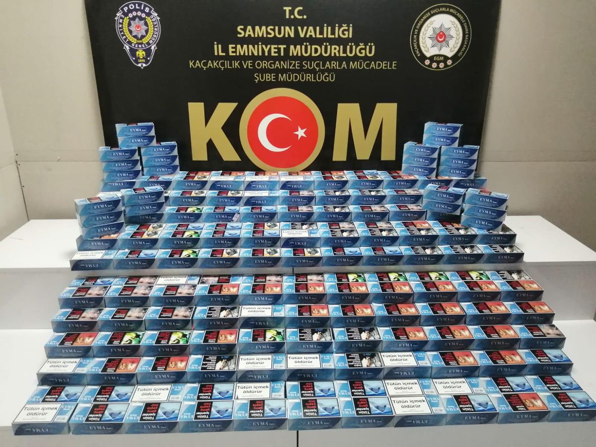 Samsun haber: Samsun'da 100 bin filtreli sigara kağıdı yakalandı