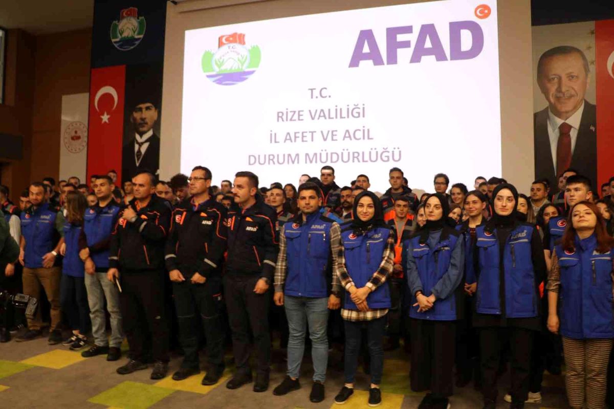 Rize haber: Rize AFAD İl Müdürlüğünde 137 yeni personel göreve başladı
