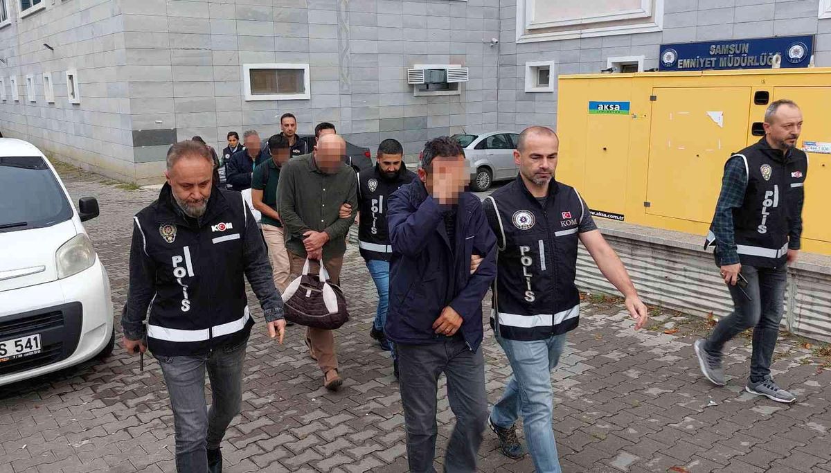 Son dakika haberi: Samsun'da FETÖ'den gözaltına alınan 6 kişi adliyeye sevk edildi
