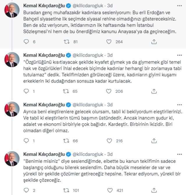 Kılıçdaroğlu'ndan Erdoğan'ın LGBT çıkışına ilk tepki: Başörtülü kadınları rehin tutmak için konuyu alakasız yerlere taşıdın