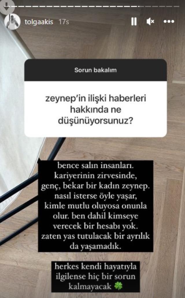Zeynep Bastık yeni bir aşka yelken açtı, eski eş Tolga Akış'tan yorum gecikmedi: İnsanları salın