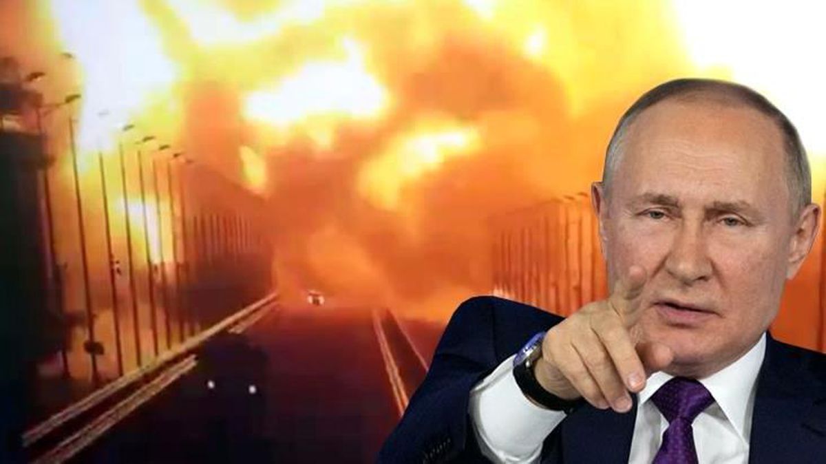 Kırım Köprüsü'nün havaya uçurulmasına Ukrayna cephesinden ilk yorum! Doğum günün kutlayan Putin delirecek