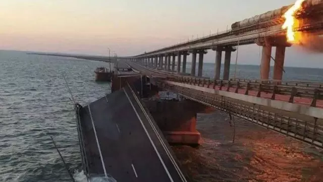 Kırım Köprüsü'ne düzenlenen saldırının ardından Rusya'dan açıklama: Kesinlikle güçlü bir yanıt vereceğiz